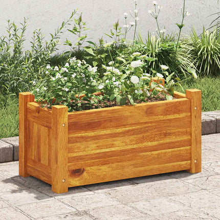 Garden Raised Bed Acacia Wood 19.7"x9.8"x9.8