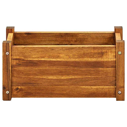 Garden Raised Bed Acacia Wood 19.7"x9.8"x9.8