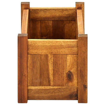 Garden Raised Bed Acacia Wood 19.7"x9.8"x9.8
