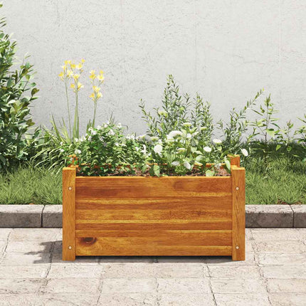 Garden Raised Bed Acacia Wood 19.7"x9.8"x9.8
