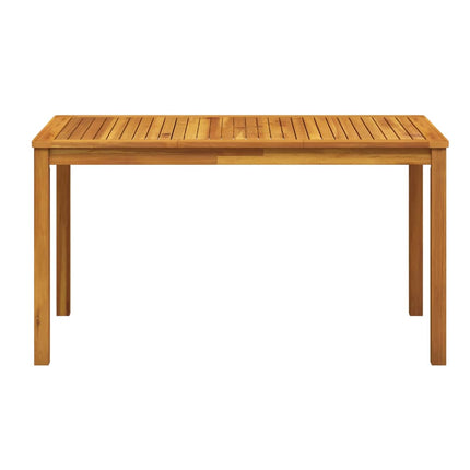 Patio Table 55.1"x31.5"x29.1" Solid Acacia Wood