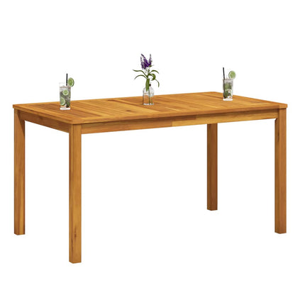 Patio Table 55.1"x31.5"x29.1" Solid Acacia Wood