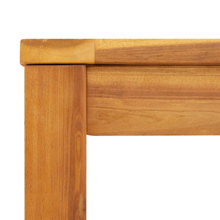 Patio Table 55.1"x31.5"x29.1" Solid Acacia Wood