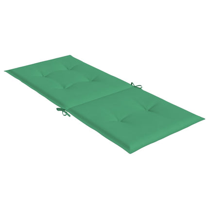 Garden Highback Chair Cushions 4 pcs Green 47.2"x19.7"x1.2" Fabric