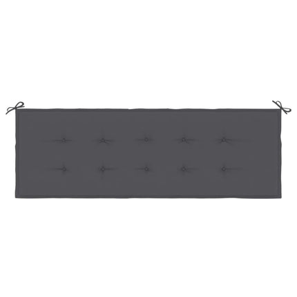 Garden Bench Cushion Anthracite 59.1"x19.7"x1.2" Oxford Fabric