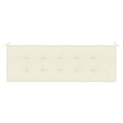 Garden Bench Cushion Cream 59.1"x19.7"x1.6" Oxford Fabric