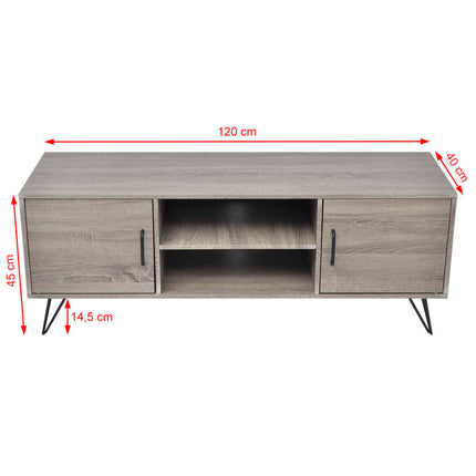 TV Stand 47.2"x15.7"x17.7" Gray