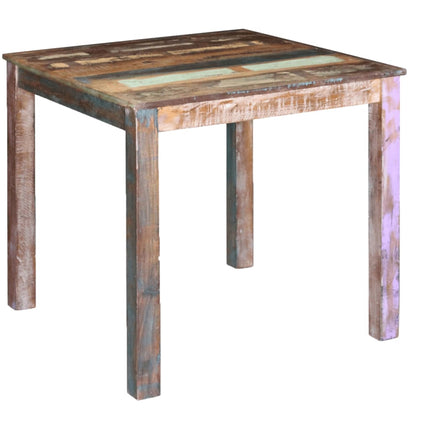 Dining Table Solid Reclaimed Wood 31.5"x32.3"x30