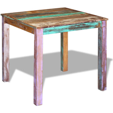 Dining Table Solid Reclaimed Wood 31.5"x32.3"x30