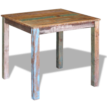 Dining Table Solid Reclaimed Wood 31.5"x32.3"x30