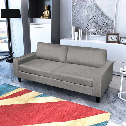 Sofa Gray 87 x 200 x 81 cm fabric