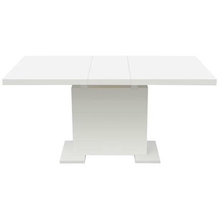 Extendable Dining Table High Gloss White