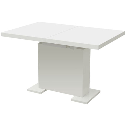Extendable Dining Table High Gloss White