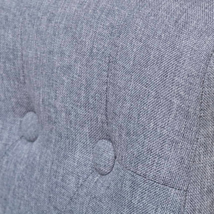 Dining Chairs 2 pcs Gray Fabric