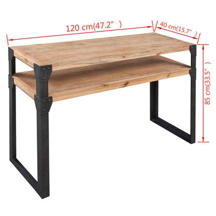 Console Table Solid Acacia Wood 47.2"x15.7"x33.5