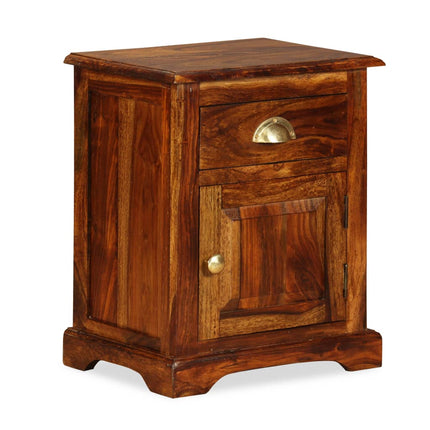 Bedside Cabinet 2 pcs 15.7"x11.8"x19.7" Solid Acacia Wood