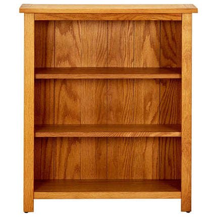 3-Tier Bookcase 27.6"x8.9"x32.3" Solid Oak Wood