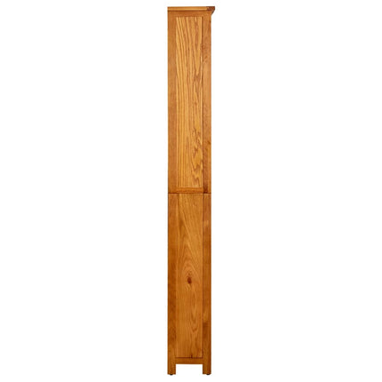 6-Tier Bookcase 31.5"x8.9"x70.9" Solid Oak Wood