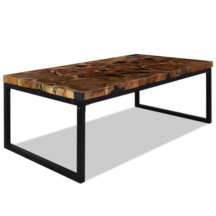 Coffee Table Teak Resin 43.3"x23.6"x15.7