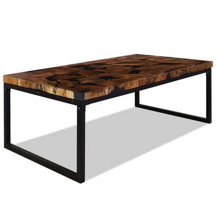 Coffee Table Teak Resin 43.3"x23.6"x15.7