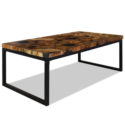 Coffee Table Teak Resin 43.3"x23.6"x15.7