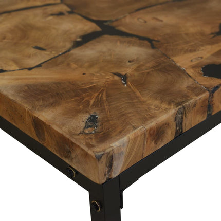 Coffee Table Teak Resin 43.3"x23.6"x15.7