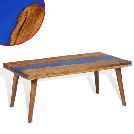 Coffee Table Teak Resin 39.4"x19.7"x15.7