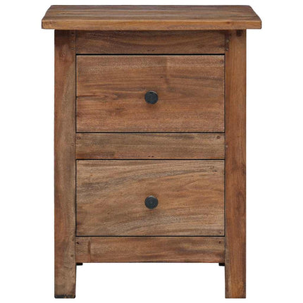 Nightstand Solid Mahogany Wood 15.7"x11.8"x20.1