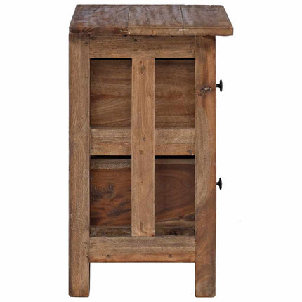 Nightstand Solid Mahogany Wood 15.7"x11.8"x20.1
