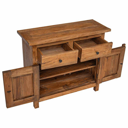 Sideboard Solid Mahogany Wood 29.5"x11.8"x25.6