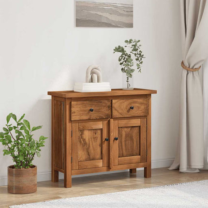 Sideboard Solid Mahogany Wood 29.5"x11.8"x25.6