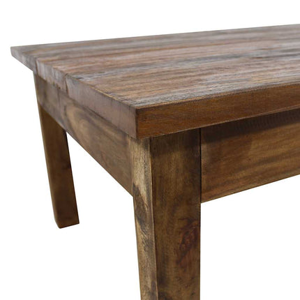 Coffee Table Solid Mahogany Wood 37.8"x28.7"x17.7