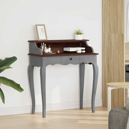Writing Desk Solid Mahogany Wood 31.5"x15.7"x36.2