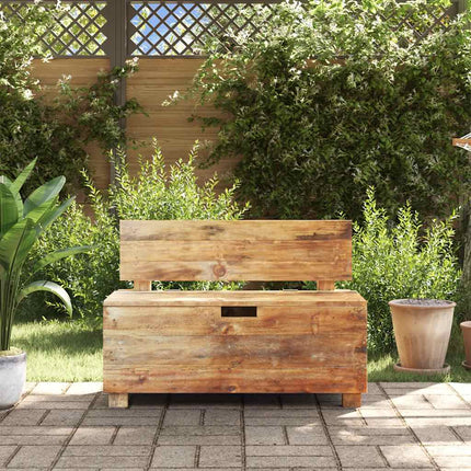 Bench Solid Mahogany Wood 33.9"x15.7"x23.6