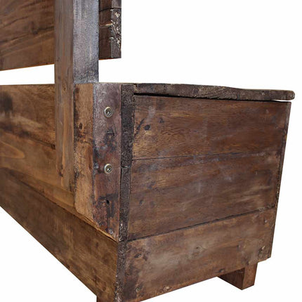 Bench Solid Mahogany Wood 33.9"x15.7"x23.6