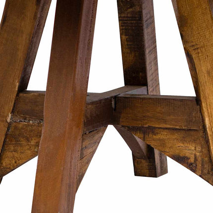 Coffee Table Mixed Recycled Wood 23.6"x17.7" Silver