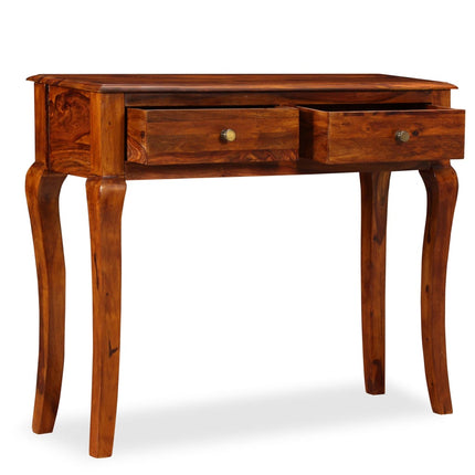 Console Table Solid Acacia Wood 35.4"x12.6"x29.9