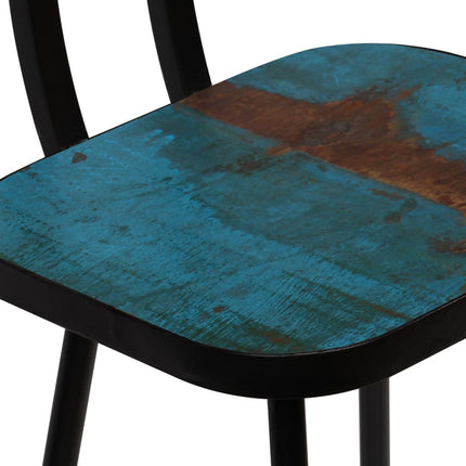 Bar Stools 4 pcs Solid Reclaimed Wood