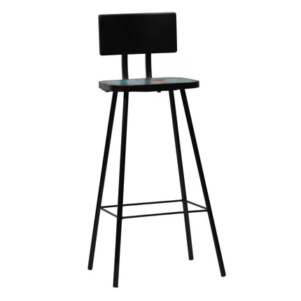 Bar Stools 4 pcs Solid Reclaimed Wood