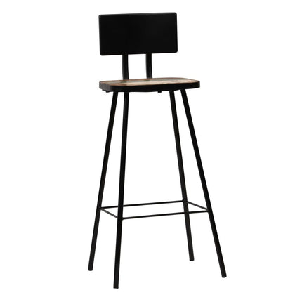 Bar Stools 4 pcs Solid Reclaimed Wood