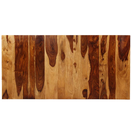 Dining Table Solid Acacia Wood and Steel 70.9