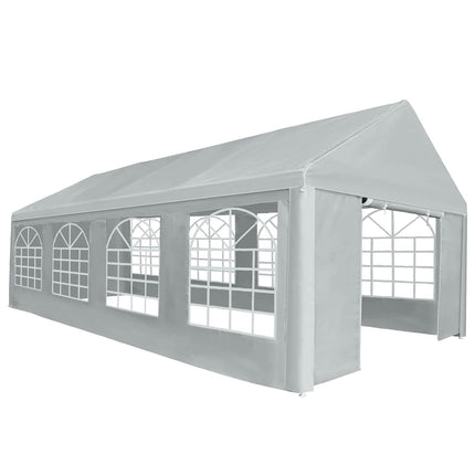Tent Fabric without Frame Grey 26.25 x 13.12 ft PE
