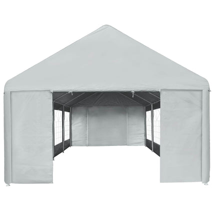 Tent Fabric without Frame Grey 26.25 x 13.12 ft PE