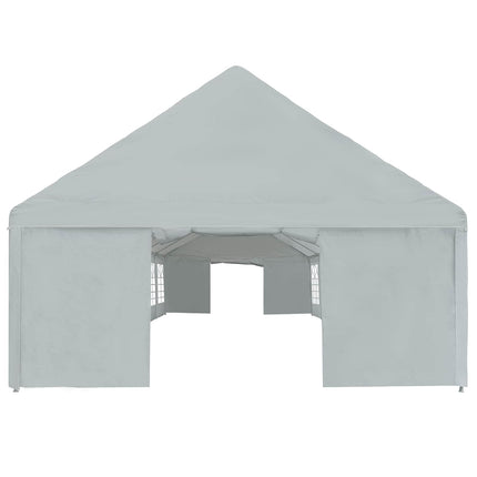 Tent Fabric without Frame Grey 32.81 x 16.40 ft PE