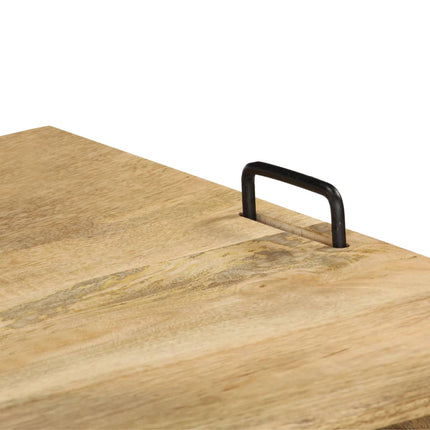 TV Stand Solid Mango Wood 43.3"x13.8"x17.7