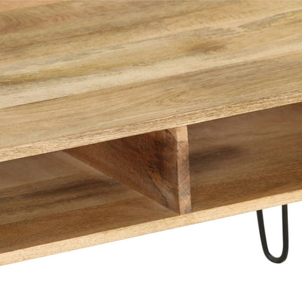 TV Stand Solid Mango Wood 43.3"x13.8"x17.7