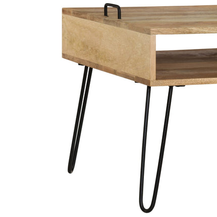 TV Stand Solid Mango Wood 43.3"x13.8"x17.7