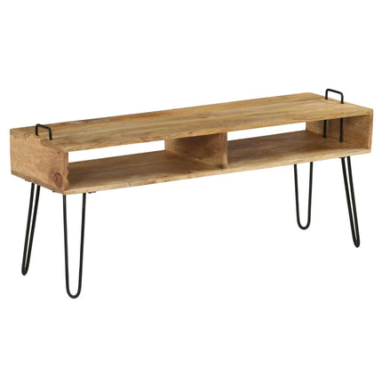 TV Stand Solid Mango Wood 43.3"x13.8"x17.7