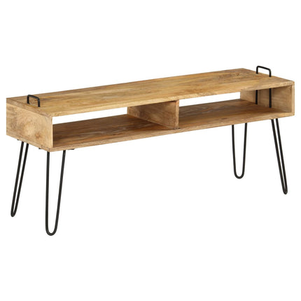 TV Stand Solid Mango Wood 43.3"x13.8"x17.7