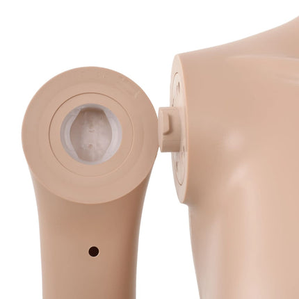 Sexy Female Mannequin with Glass Base Beige 70.9